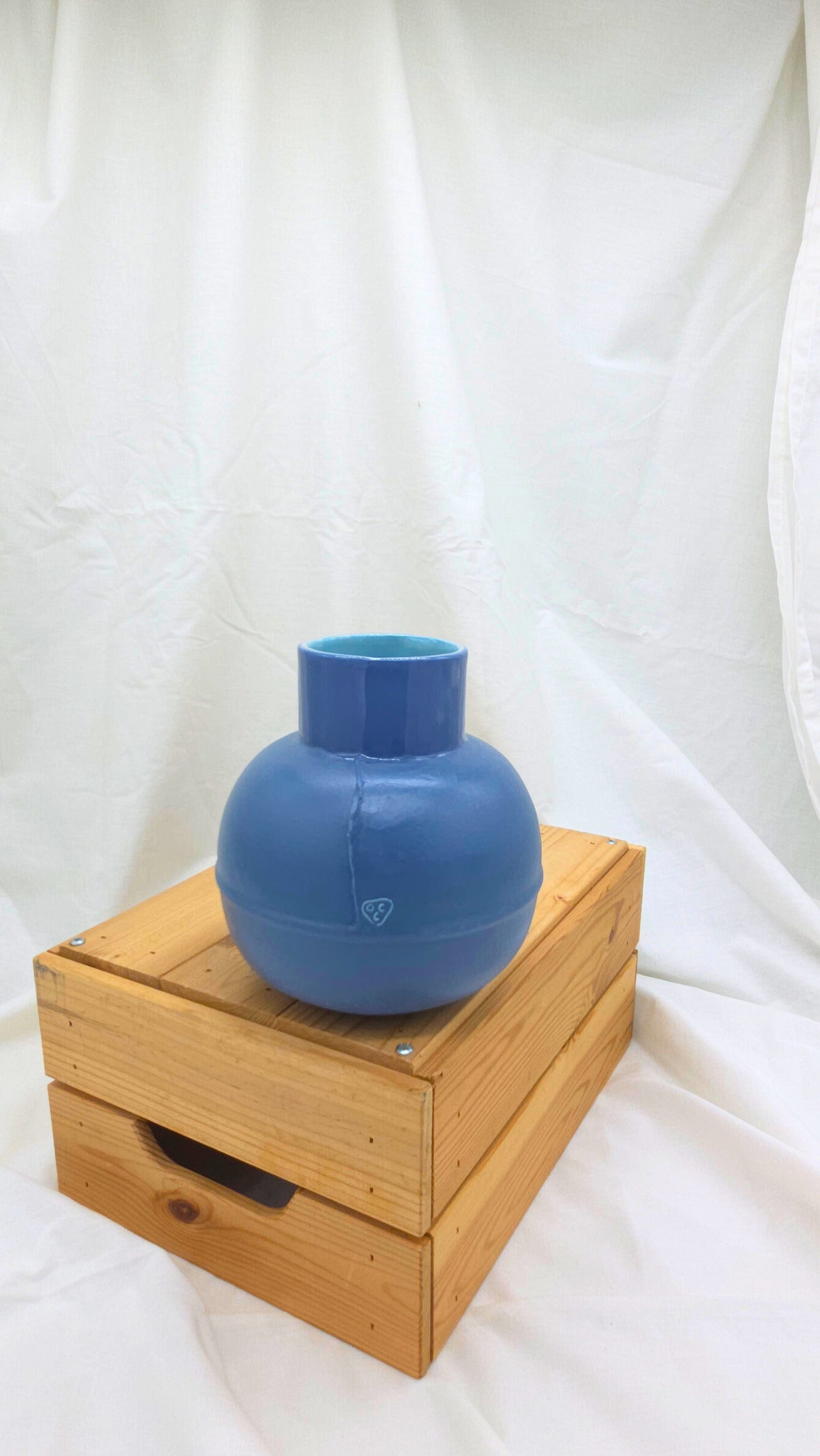 Large Vase - Navy and Blue