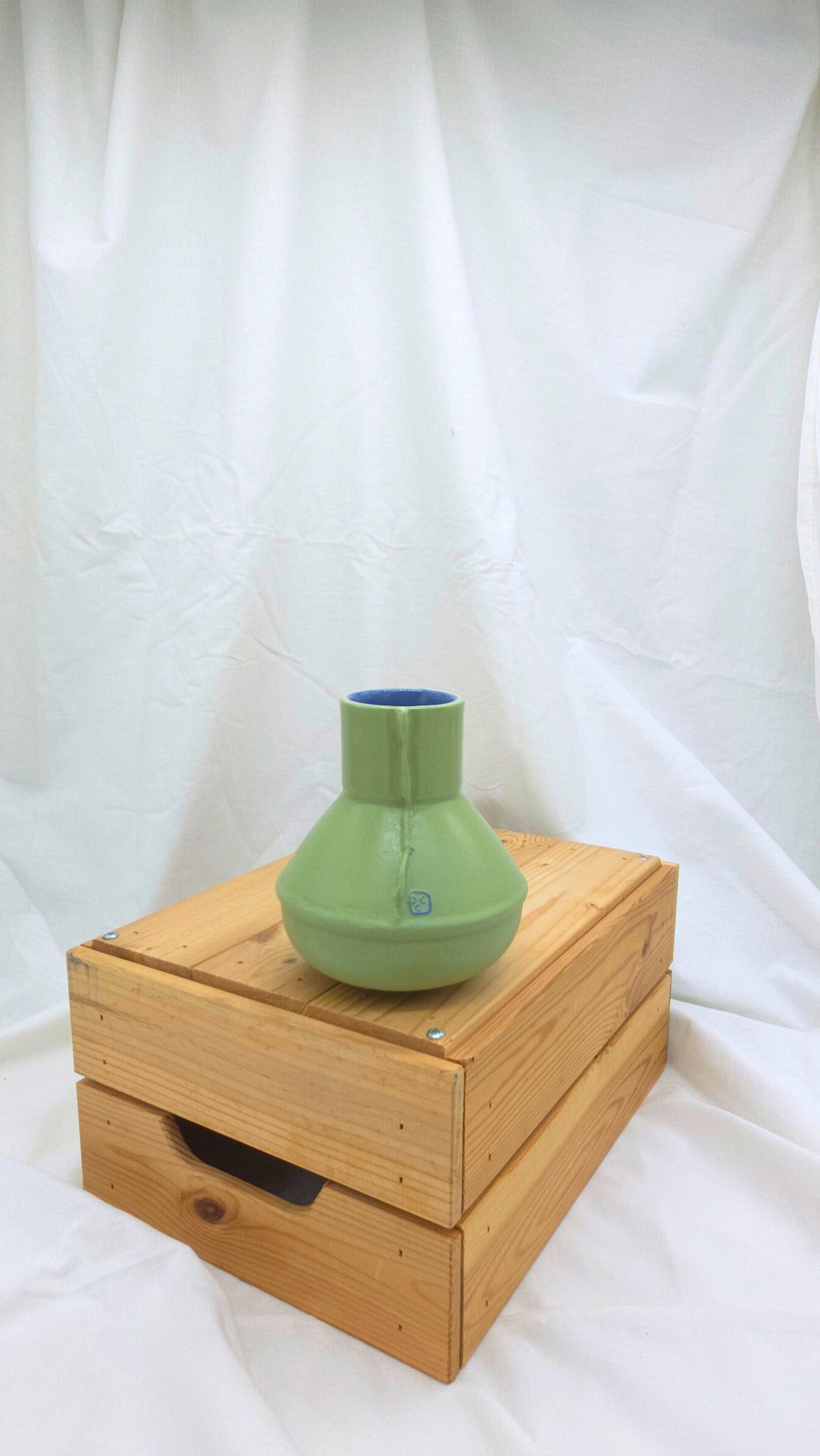 Vase - Green and Navy