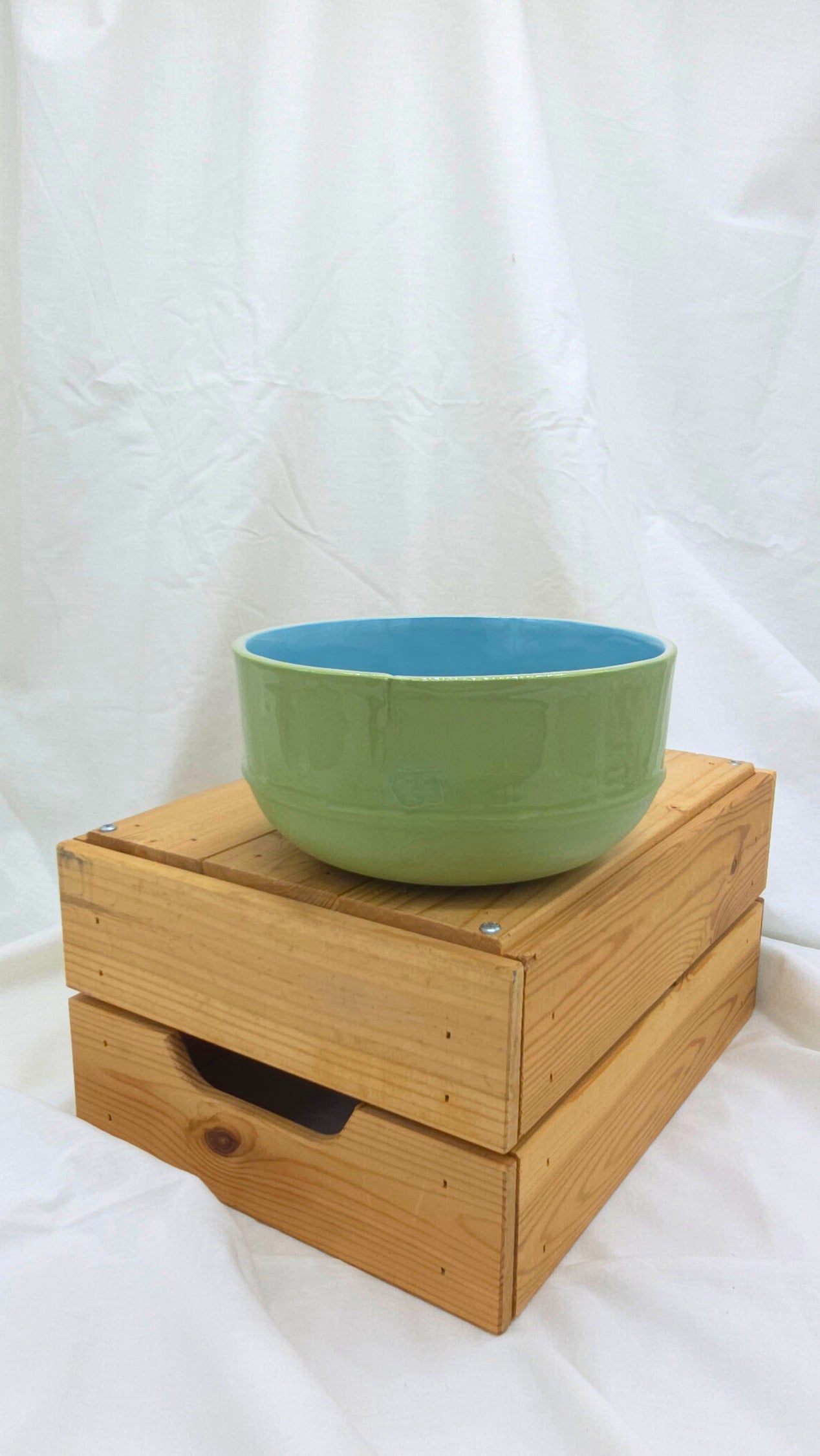 Large Bowl - Green and Blue