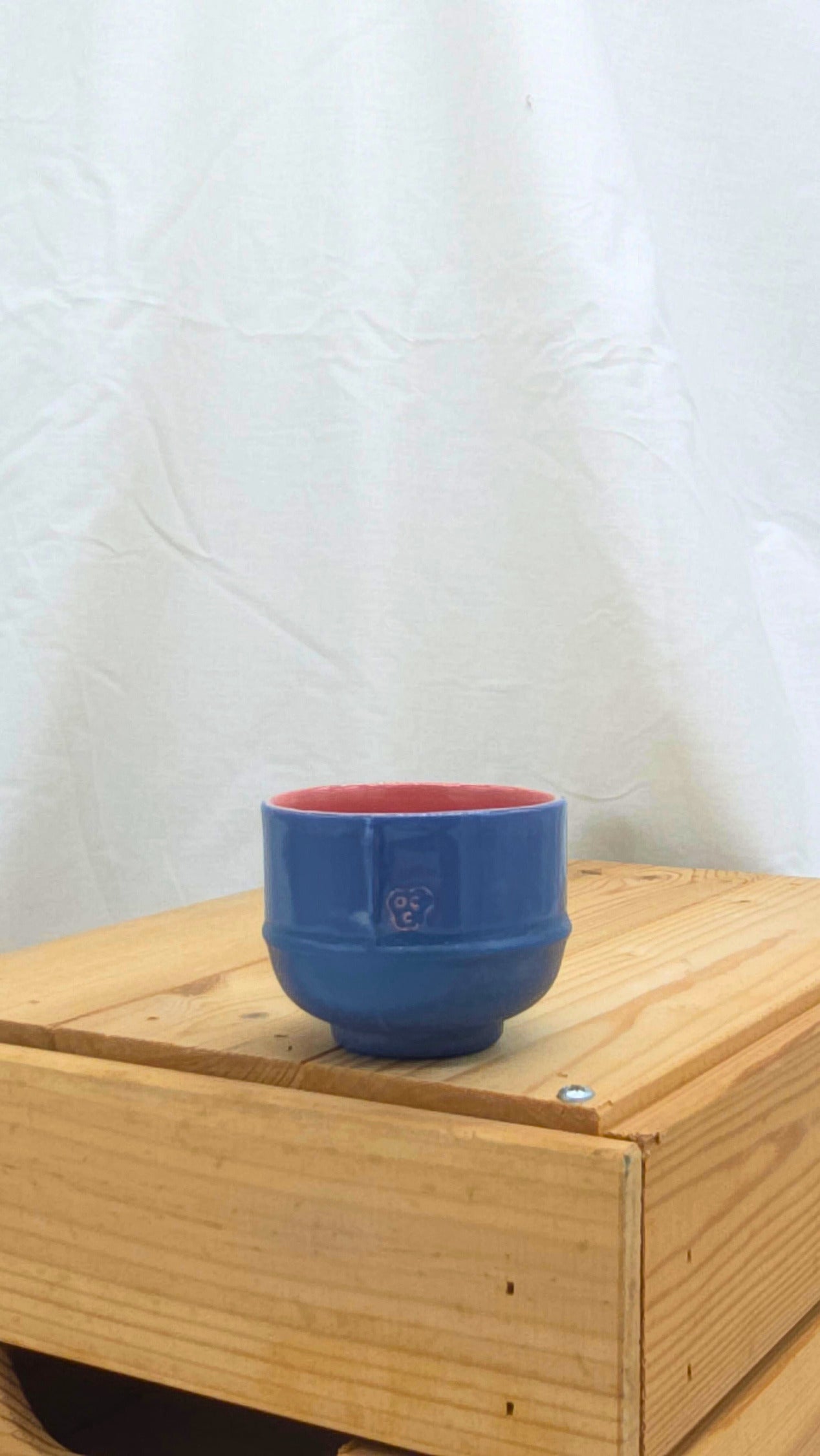 Small Bowl - Navy and Pink