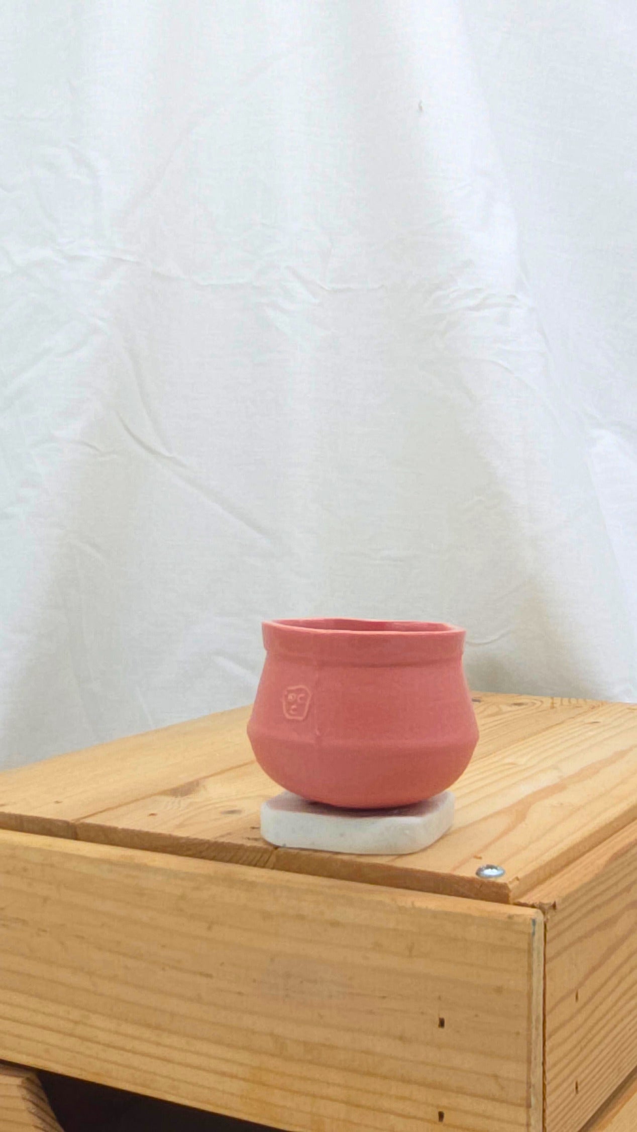 Espresso Cup with Terrazzo Stand - Pink