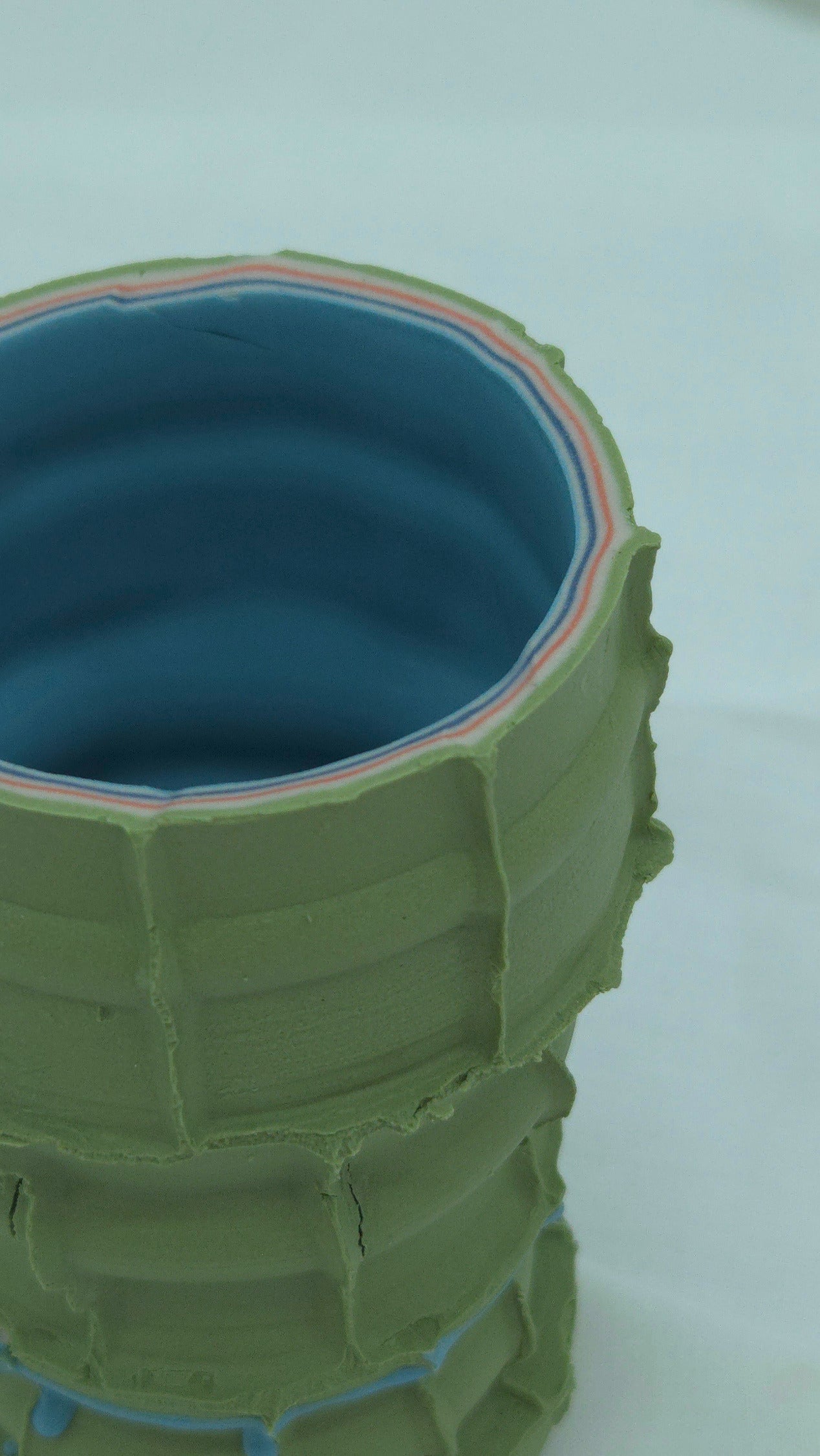 Mini sculpture - Green and Blue