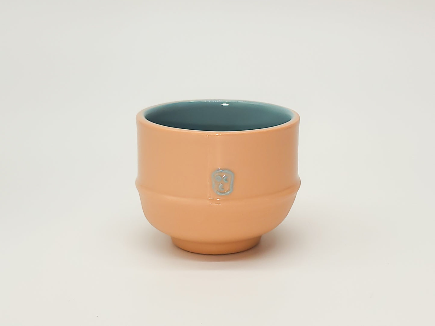 Small Bowl - Peach and Blue