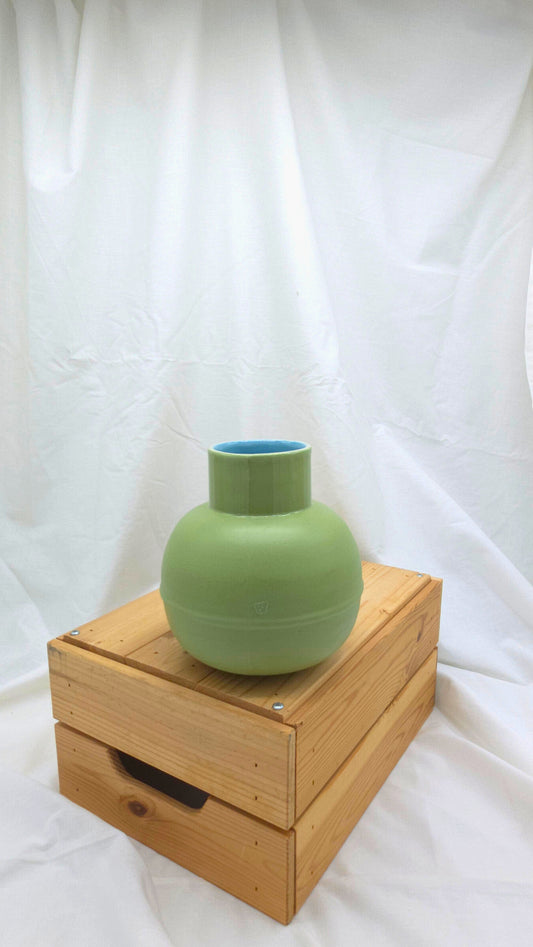 Large Vase - Green and Blue