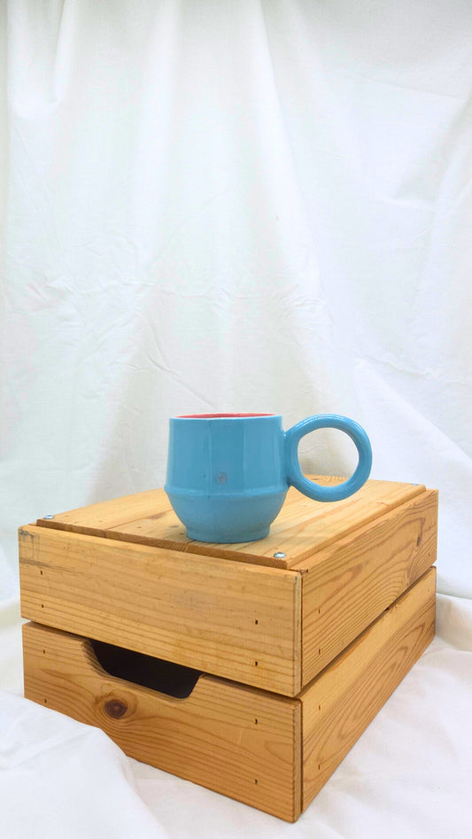 Mug 8oz - Blue & Pink