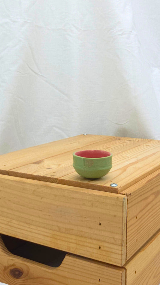Mini Bowl small - Green and Pink