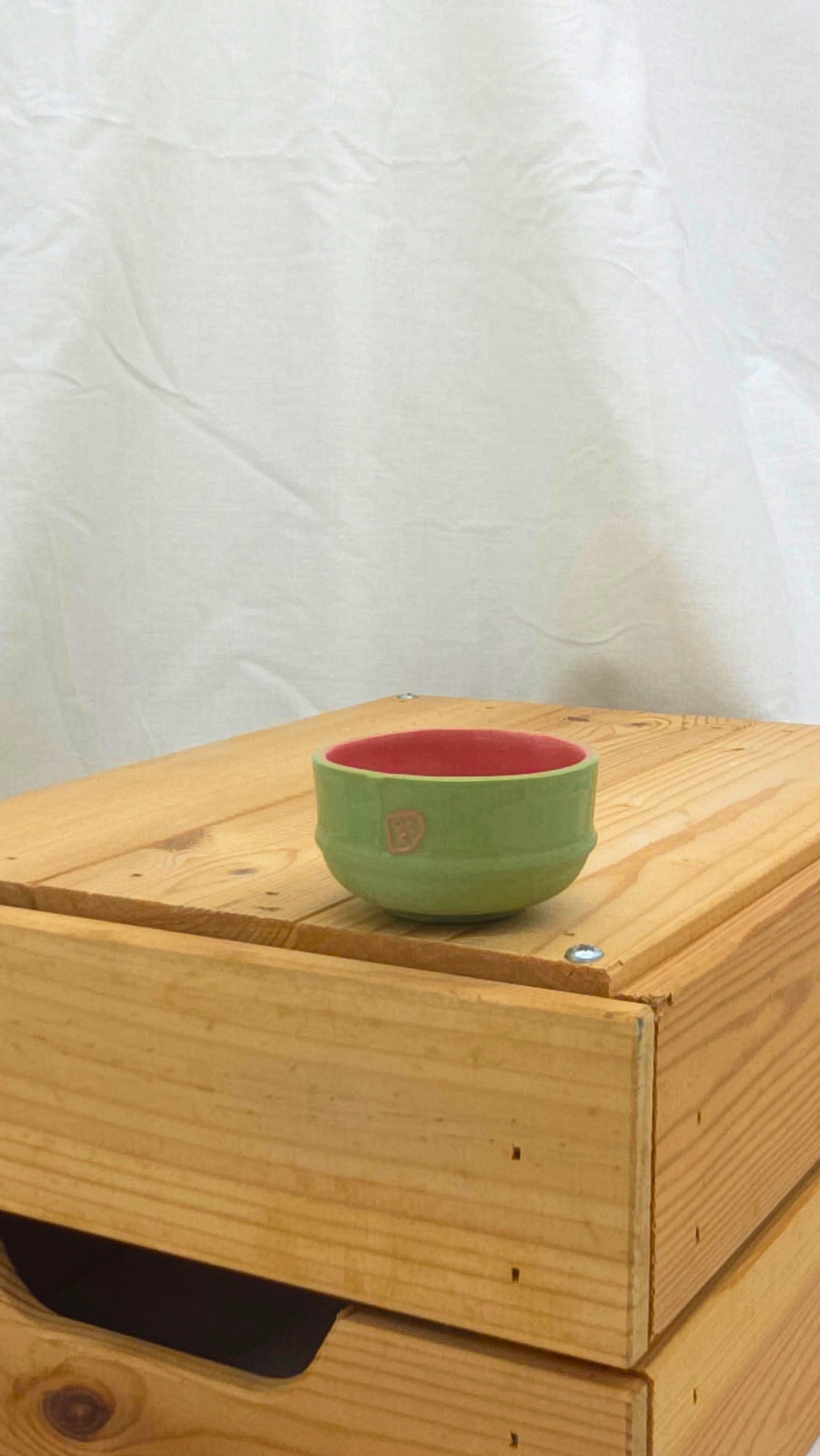 Mini Bowl large - Green and Pink