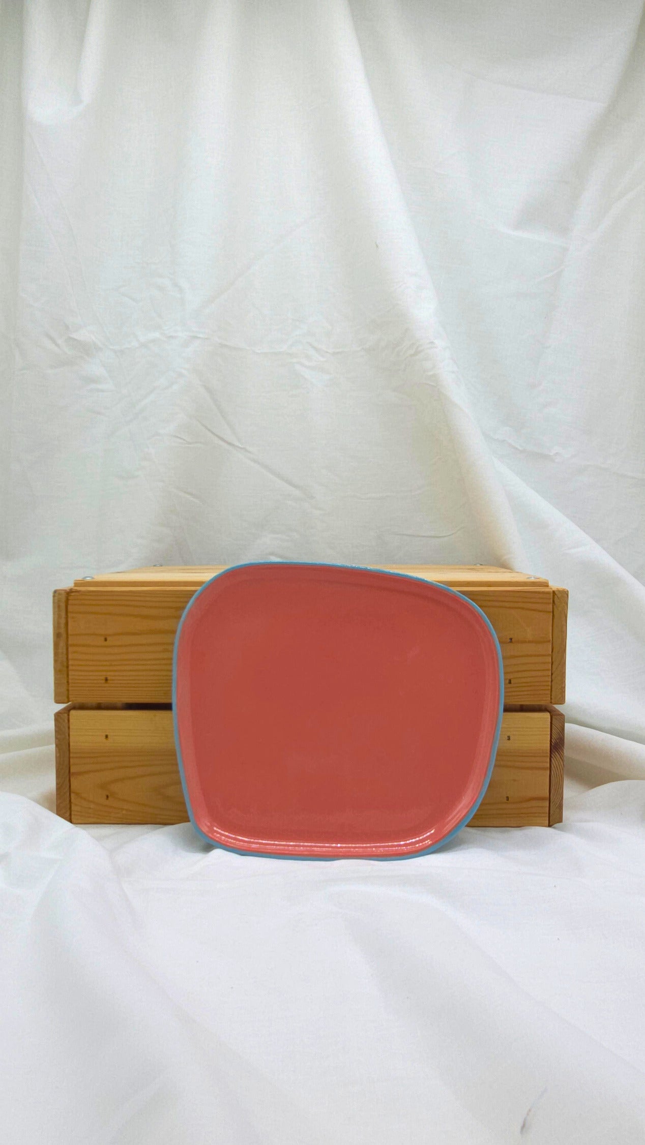 Side Plate - Blue and Pink