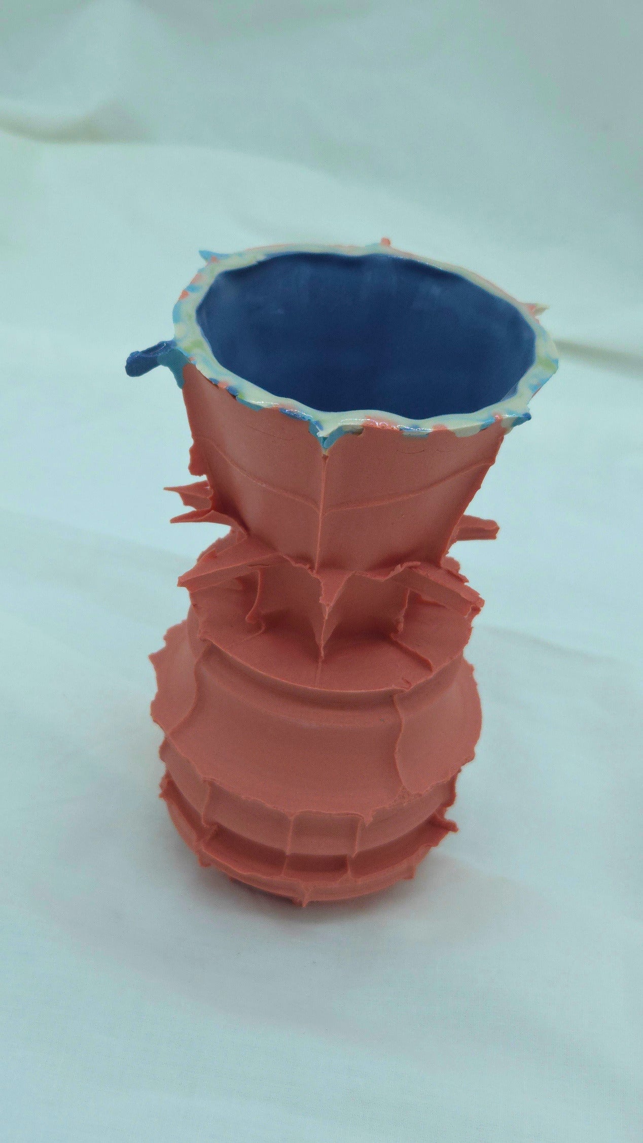 Mini sculpture - Pink and Navy