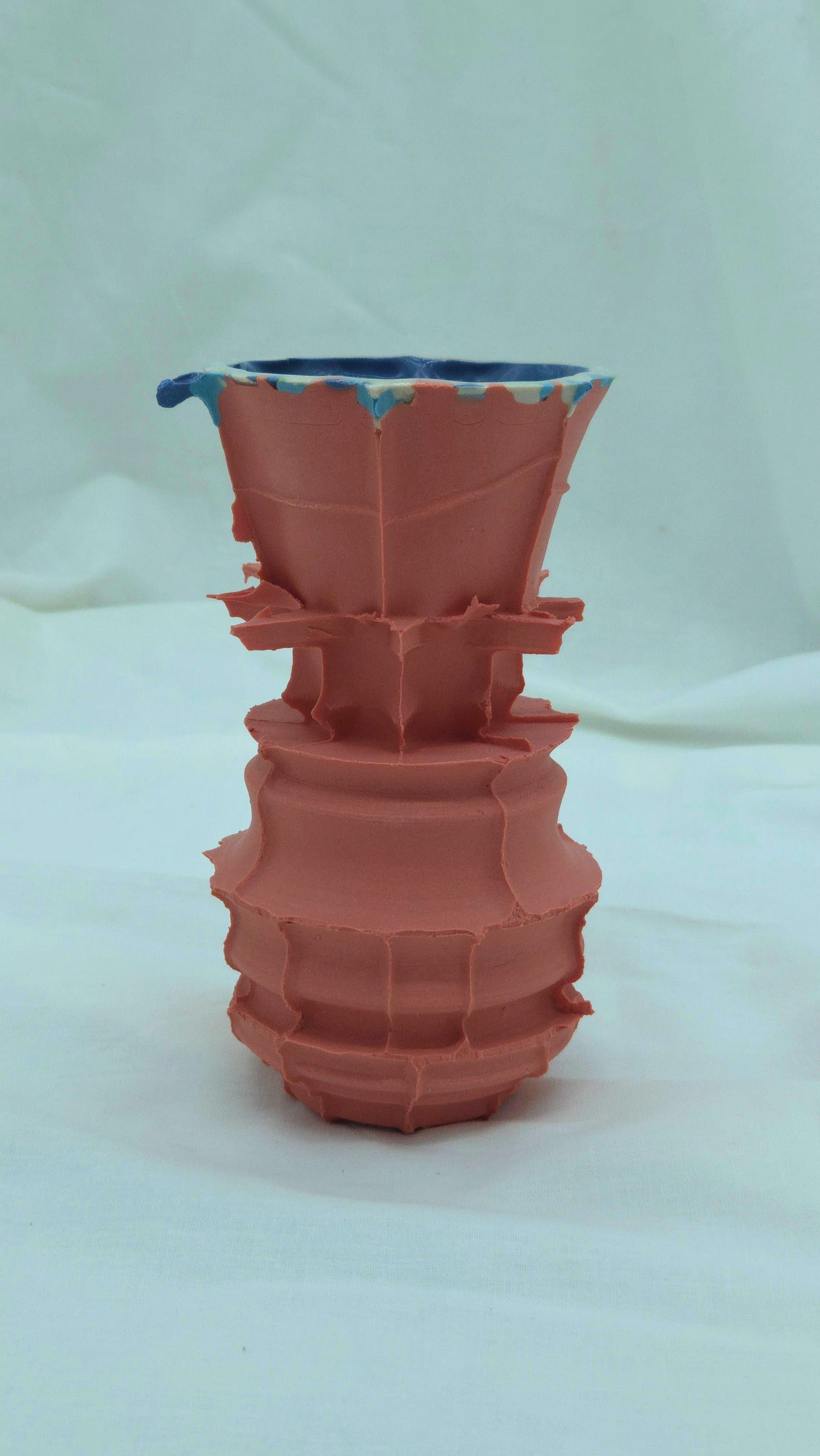 Mini sculpture - Pink and Navy