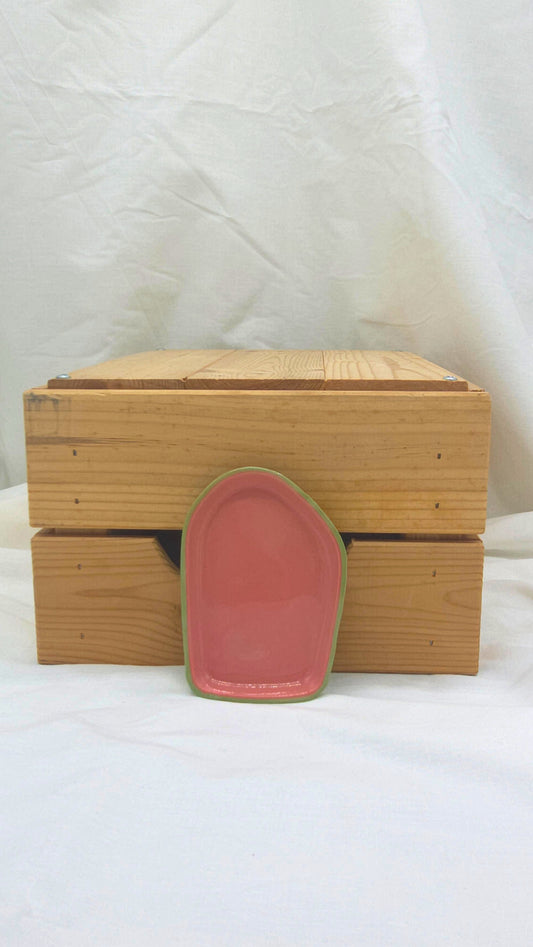 Fragment Dish - Green and Pink