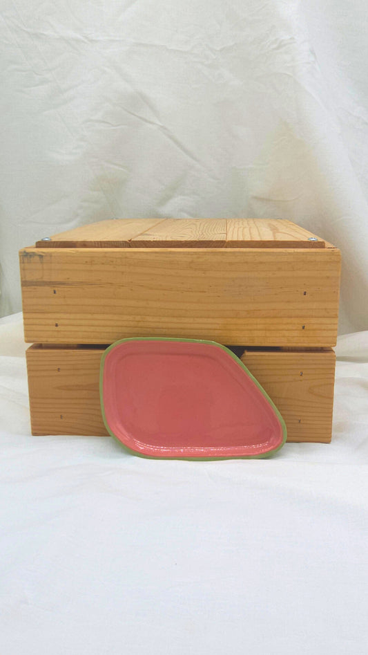 Fragment Dish - Green and Pink