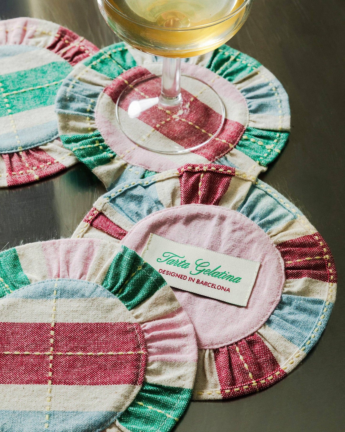 Ruffled Coaster Set
