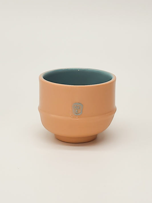 Small Bowl - Peach and Blue