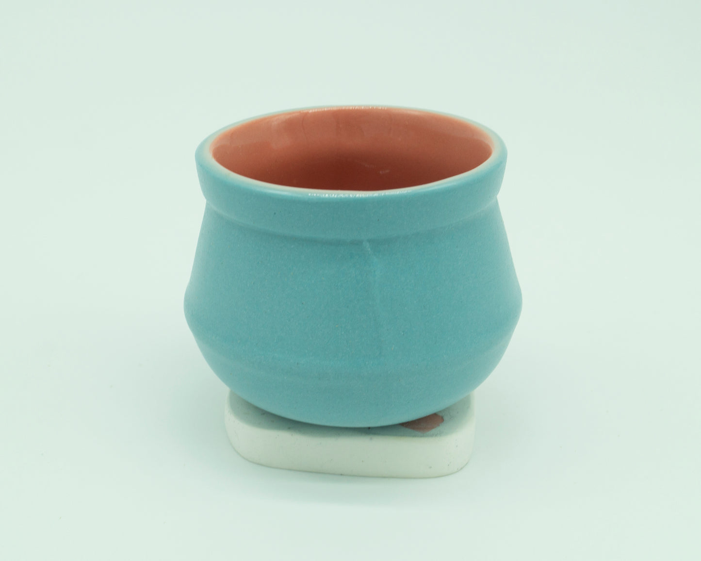 Espresso Cup with Terrazzo Stand - Blue and Pink