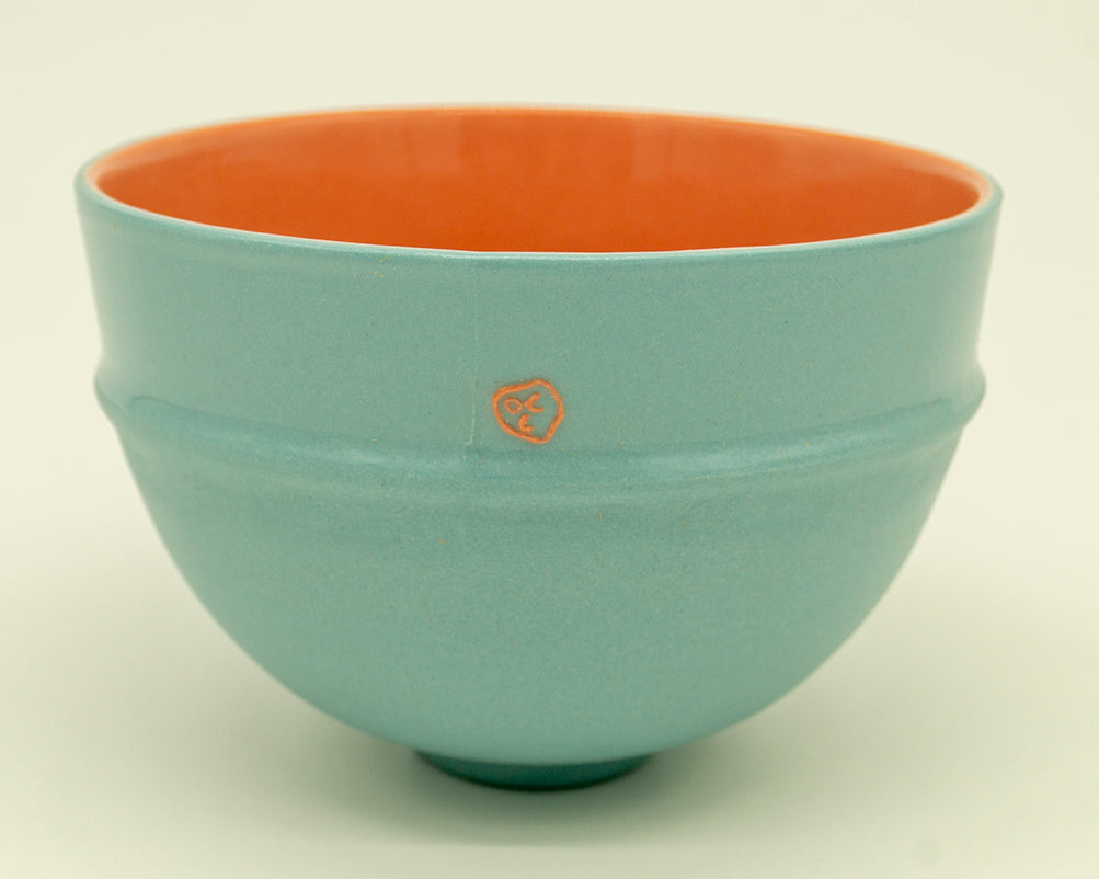 Breakfast Bowl - Blue and Pink
