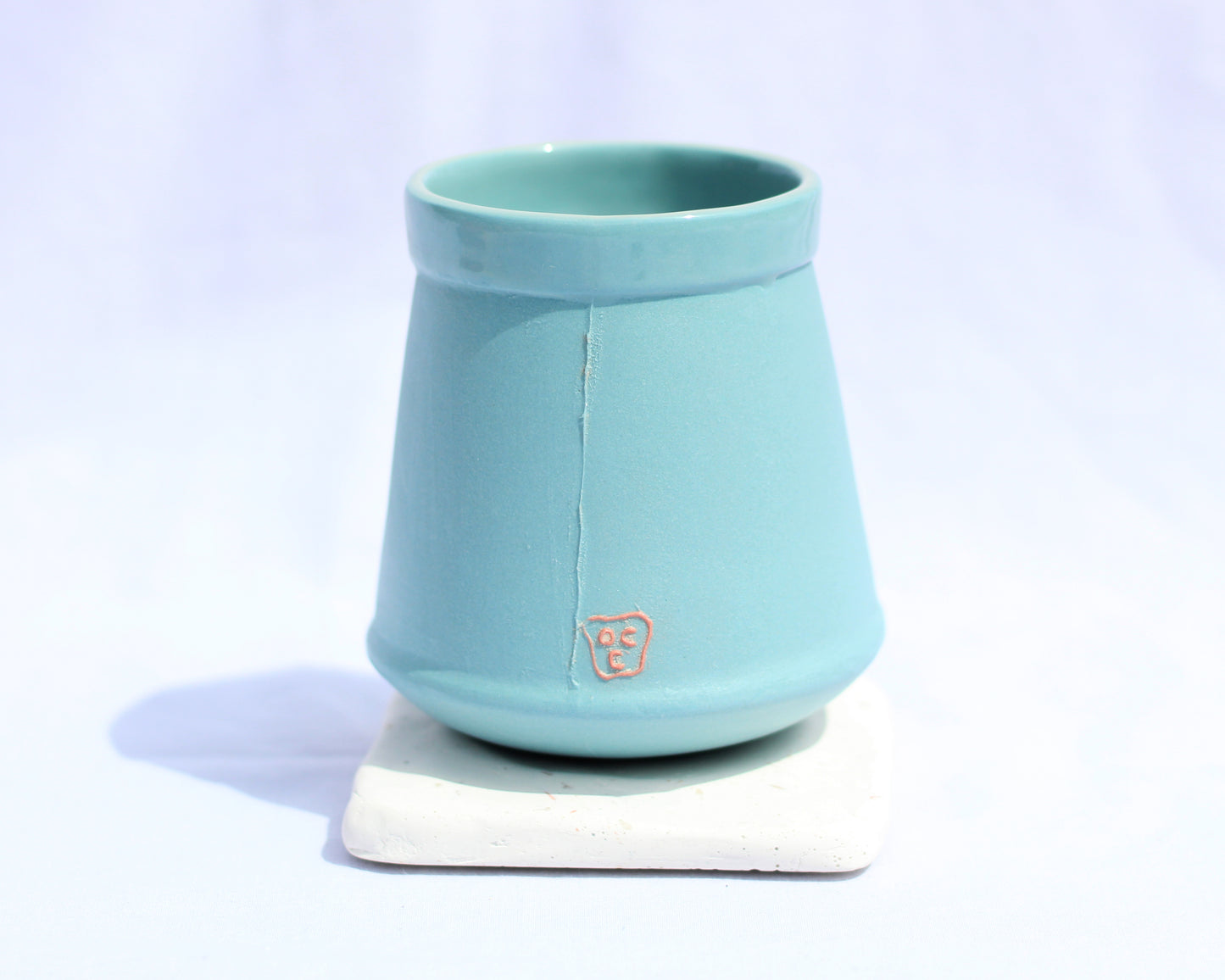 Beaker with Terrazzo Stand - Blue